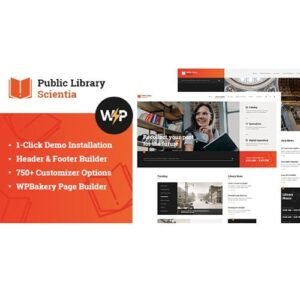 Scientia | Public Library & Book Store Education WordPress Theme